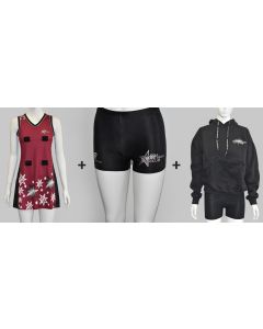 ALINE DRESS , BOY LEG BRIEF AND HOODIE BUNDLE