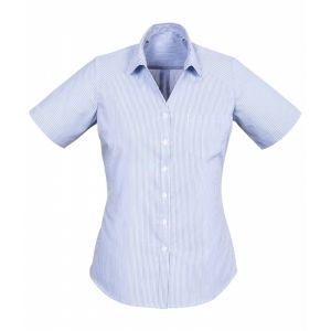 Advatex Lindsey Ladies Short Sleeve Shirt - Blue